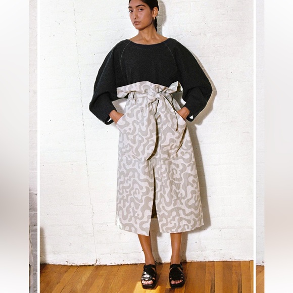 Mara Hoffman Kayleen Grey Paperbag Skirt - Picture 4 of 7